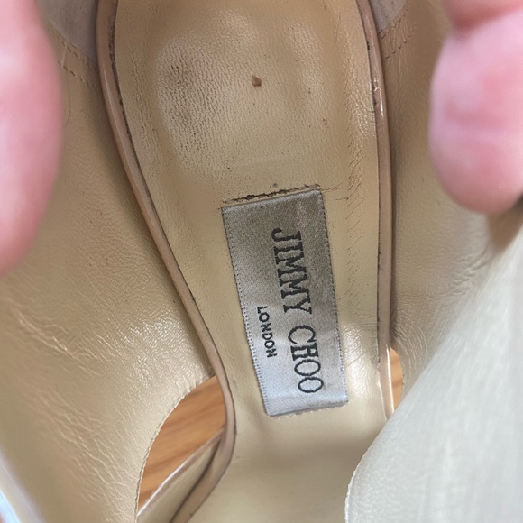 Nude Patent Jimmy Choo Heels - Picture 3 of 6